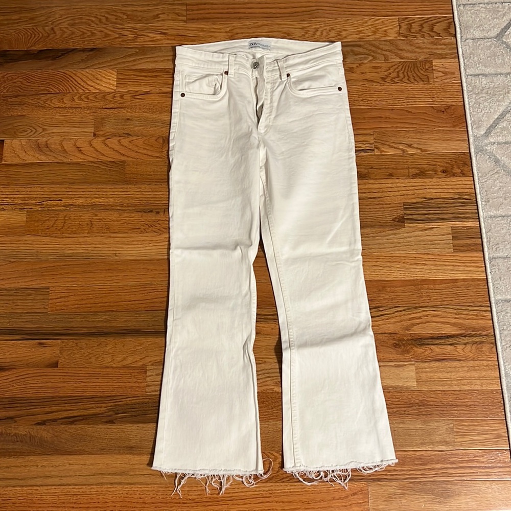 Zara White Jeans